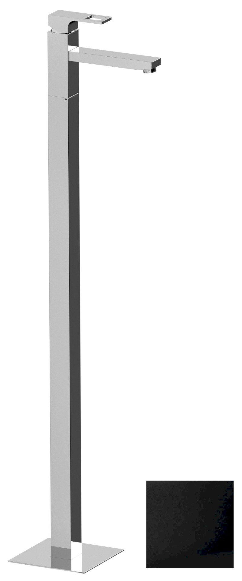 FORATA umyvadlová baterie s připojením do podlahy, černá mat FT016/15